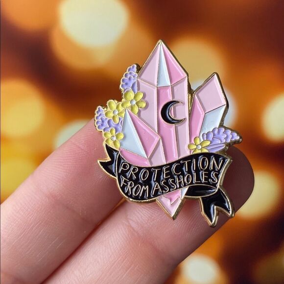 Crystal Protection Enamel Pin/ Brooch - Picture 1 of 5